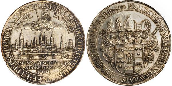 1 Thaler States of Germany Plata 