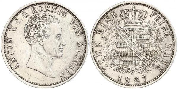 1 Thaler States of Germany Plata 