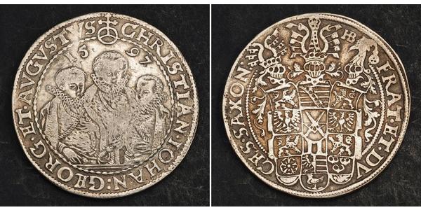 1 Thaler States of Germany Plata 