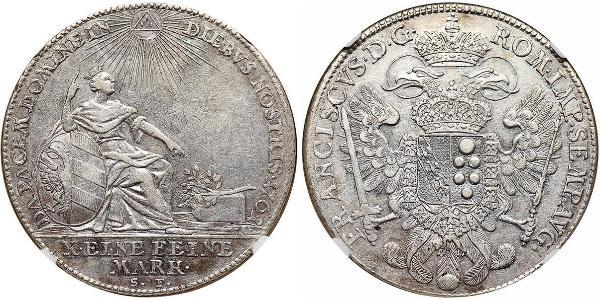 1 Thaler States of Germany Plata 