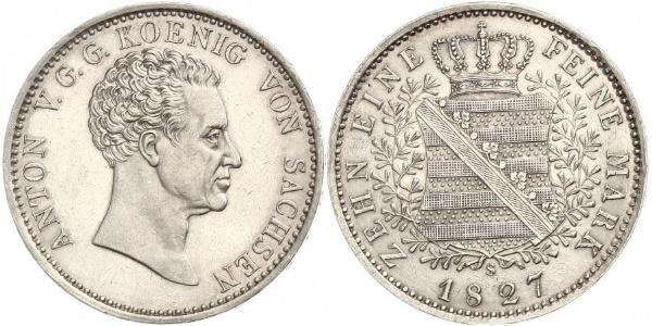 1 Thaler States of Germany Plata 