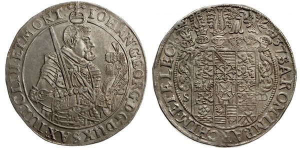 1 Thaler States of Germany Plata 