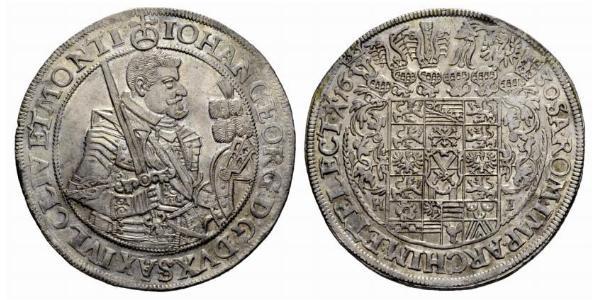 1 Thaler States of Germany Plata 