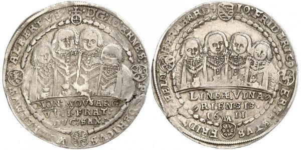 1 Thaler States of Germany Plata 