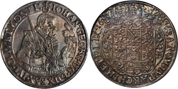 1 Thaler States of Germany Plata 