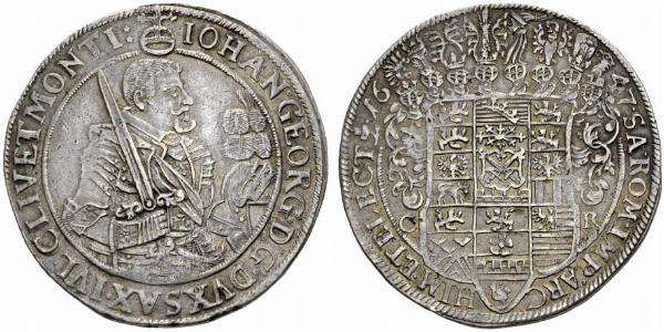 1 Thaler States of Germany Plata 