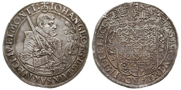 1 Thaler States of Germany Plata 