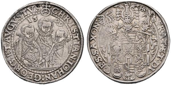 1 Thaler States of Germany Plata 