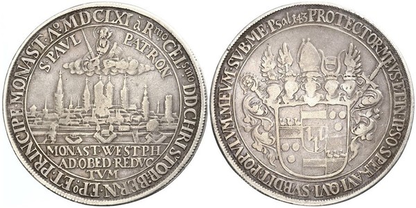 1 Thaler States of Germany Plata 