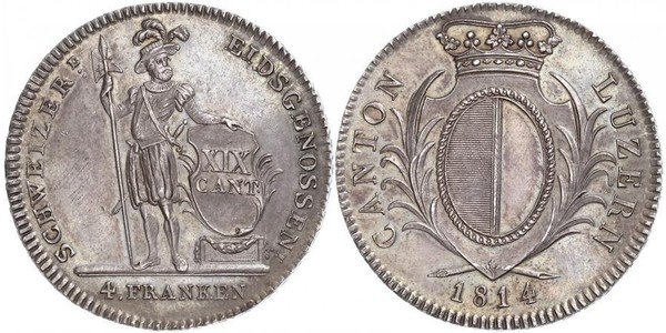 1 Thaler Suiza Plata 