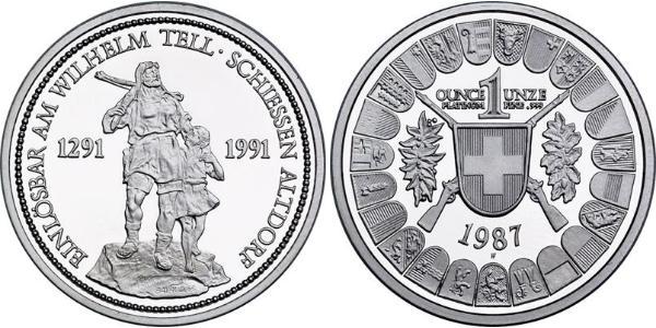 1 Thaler Svizzera Platino 