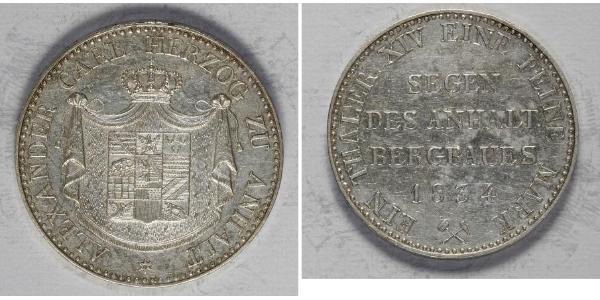 1 Thaler Anhalt-Bernburg (1603 - 1863) Silber Alexius Friedrich Christian (Anhalt-Bernburg)(1767 – 1834)