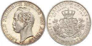 1 Thaler Anhalt-Dessau (1603 -1863) / Anhalt (1806 - 1918) Silber Leopold IV. Friedrich (Anhalt-Dessau)(1794 – 1871)