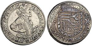 1 Thaler Elsass Silber Ferdinand II. (Tirol) (1529 – 1595)