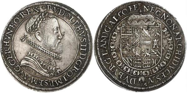 1 Thaler Elsass Silber Rudolf II. (HRR) (1552 - 1612)