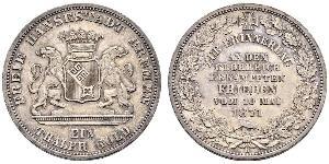 1 Thaler Freie Hansestadt Bremen Silber 