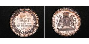 1 Thaler Freie Hansestadt Bremen / States of Germany Silber 