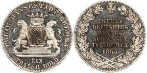1 Thaler Freie Hansestadt Bremen / States of Germany Silber 