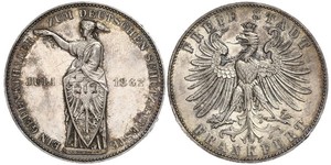 1 Thaler Freie Stadt Frankfurt Silber 