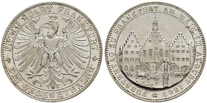 1 Thaler Freie Stadt Frankfurt Silber 