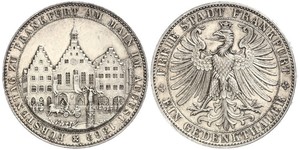 1 Thaler Freie Stadt Frankfurt Silber 