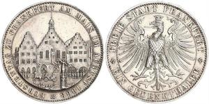 1 Thaler Freie Stadt Frankfurt Silber 