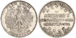 1 Thaler Freie Stadt Frankfurt Silber 