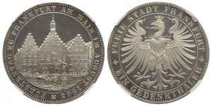 1 Thaler Freie Stadt Frankfurt Silber 