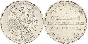 1 Thaler Freie Stadt Frankfurt Silber 