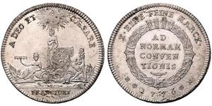1 Thaler Freie Stadt Frankfurt Silber 