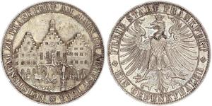 1 Thaler Freie Stadt Frankfurt Silber 