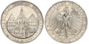 1 Thaler Freie Stadt Frankfurt Silber 