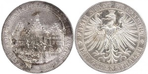 1 Thaler Freie Stadt Frankfurt Silber 