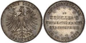 1 Thaler Freie Stadt Frankfurt Silber 