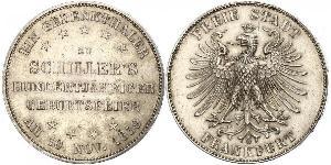 1 Thaler Freie Stadt Frankfurt Silber 