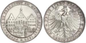 1 Thaler Freie Stadt Frankfurt Silber 