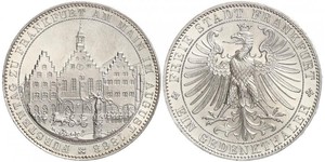 1 Thaler Freie Stadt Frankfurt Silber 