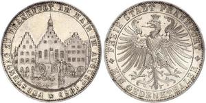 1 Thaler Freie Stadt Frankfurt Silber 