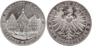 1 Thaler Freie Stadt Frankfurt Silber 