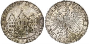 1 Thaler Freie Stadt Frankfurt Silber 