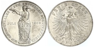 1 Thaler Freie Stadt Frankfurt Silber 