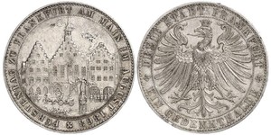 1 Thaler Freie Stadt Frankfurt Silber 