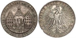 1 Thaler Freie Stadt Frankfurt Silber 