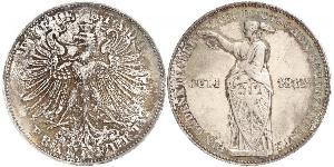 1 Thaler Freie Stadt Frankfurt Silber 