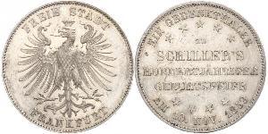 1 Thaler Freie Stadt Frankfurt Silber 