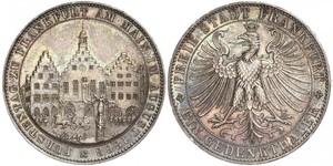 1 Thaler Freie Stadt Frankfurt Silber 