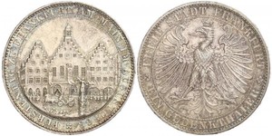 1 Thaler Freie Stadt Frankfurt Silber 