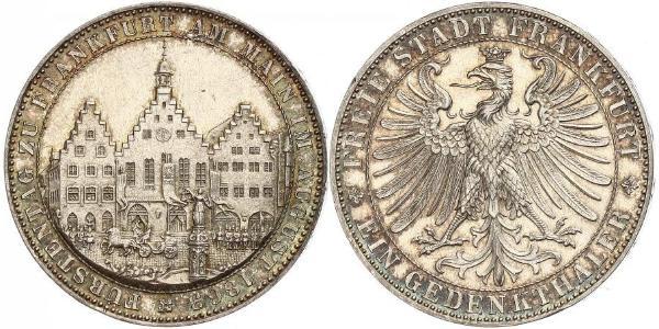 1 Thaler Freie Stadt Frankfurt Silber 