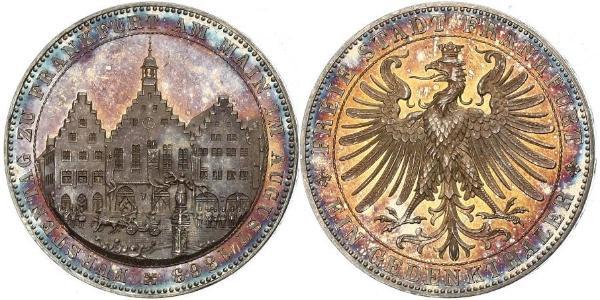 1 Thaler Freie Stadt Frankfurt Silber 