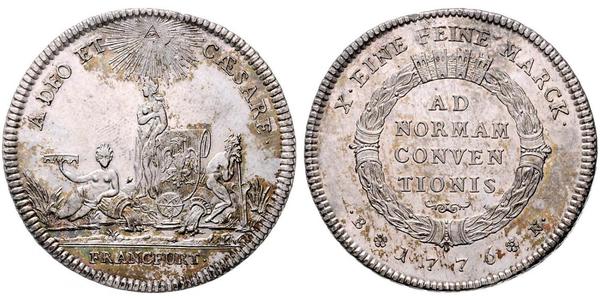 1 Thaler Freie Stadt Frankfurt Silber 